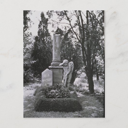 Gedenken an Wolfgang Amadeus Mozart Postkarte (Vorderseite)