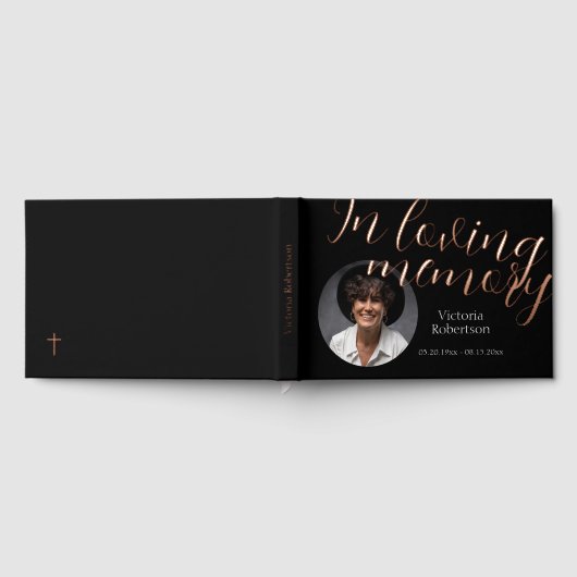 Gedenken Beerdigung Modern Memorial Beerdigung Gästebuch (Voll)