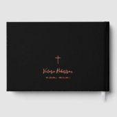 Gedenken Beerdigung Modern Memorial Beerdigung Gästebuch (Rückseite)