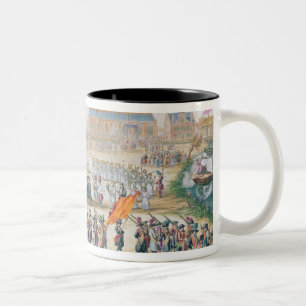 Gedenken des Friedens von Rijswijk, 1697 Zweifarbige Tasse