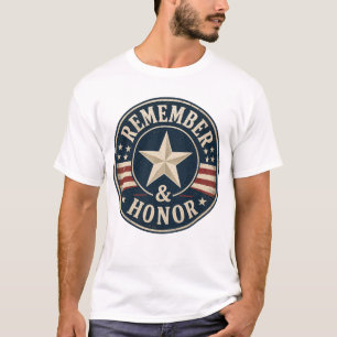 Gedenken und Ehren Sie den patriotischen Memorial  T-Shirt