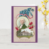 Gedenken von George Washington Karte (Gelbe Blume)