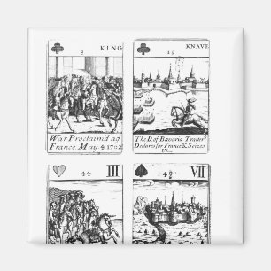 Gedenkende Spielkarten Magnet