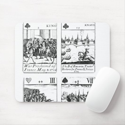Gedenkende Spielkarten Mousepad (Mit Mouse)