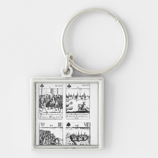 Gedenkende Spielkarten Schlüsselanhänger (Vorne)
