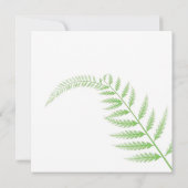 Gedenkens Karte Farnblattes (Rückseite)
