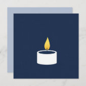 Gedenkens Karte Kerze (Vorne/Hinten)