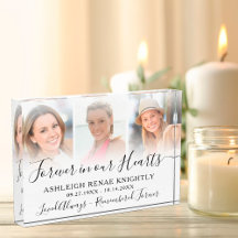 Gedenkerinnerung 3 Foto Tribute Keepake