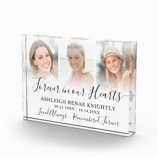 Gedenkerinnerung 3 Foto Tribute Keepake (Rechts)