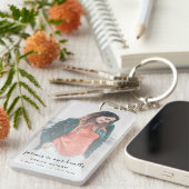 Gedenkerinnerung Bewahrung Moderne Beerdigung Schlüsselanhänger (Vorderseite rechts)