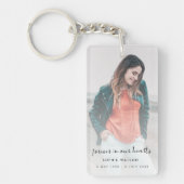 Gedenkerinnerung Bewahrung Moderne Beerdigung Schlüsselanhänger (Vorderseite)