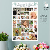 Gedenkfeier 33 FotoCollage Botanisch Poster