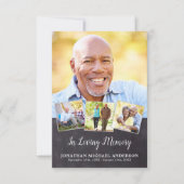 Gedenkfeier 4 Foto Beileid Gebetskarte (Vorderseite)