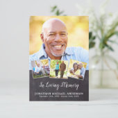 Gedenkfeier 4 Foto Beileid Gebetskarte (Stehend Vorderseite)