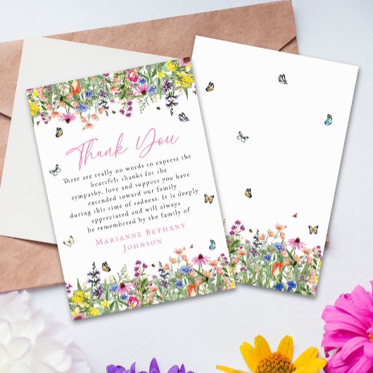 Gedenkfeier am Hellen Dankeskarte