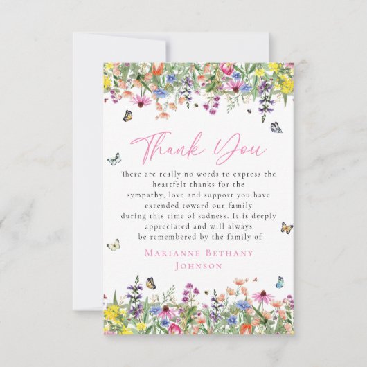 Gedenkfeier am Hellen Dankeskarte (Vorderseite)