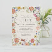 Gedenkfeier an Blume Einladung (Stehend Vorderseite)