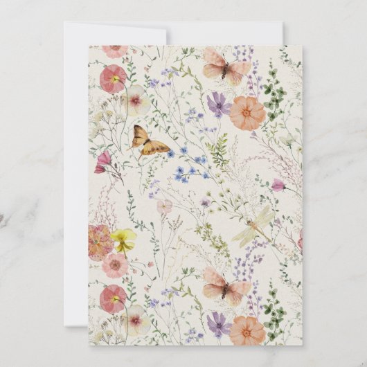 Gedenkfeier an Blume Einladung (Rückseite)