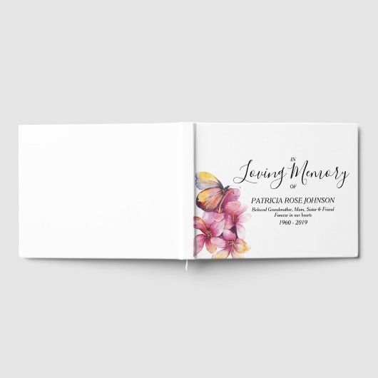 Gedenkfeier an die Blumenschmetterlinge Gästebuch (Voll)