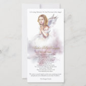 Gedenkfeier Angel Loss Beerdigung Danke Karten (Vorderseite)