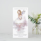 Gedenkfeier Angel Loss Beerdigung Danke Karten (Stehend Vorderseite)