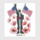 Gedenkfeier Aufkleber (Blatt)