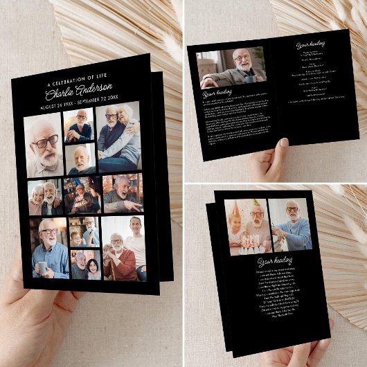 Gedenkfeier/Beerdigung 14-Fotomaterial Modern Programm