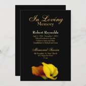 Gedenkfeier / Bekanntgabe Einladung (Vorne/Hinten)