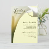 Gedenkfeier / Bekanntgabe Einladung (Stehend Vorderseite)