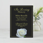 Gedenkfeier / Bekanntgabe Einladung (Stehend Vorderseite)