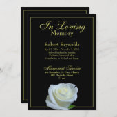 Gedenkfeier / Bekanntgabe Einladung (Vorne/Hinten)