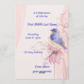 Gedenkfeier Bluebird-Garten Einladung (Rückseite)