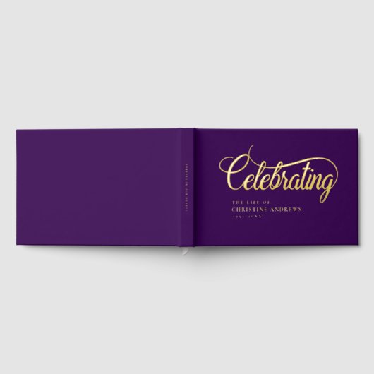 Gedenkfeier "Das Leben des"Gold" Gästebuch (Voll)