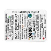 Gedenkfeier der personalisierten Covid-19-Weltpand Magnet (Horizontal)