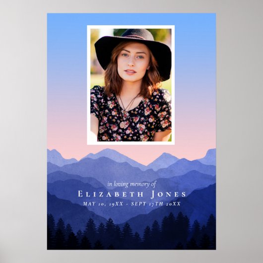 Gedenkfeier des Lebens in den Bergen Poster (Vorne)