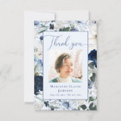 Gedenkfeier des Lebens in der Blauen Flora Dankeskarte (Vorderseite)