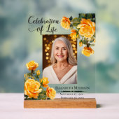 Gedenkfeier des Life Foto - Akryllische Unterzeich Acrylschild (Neutral)