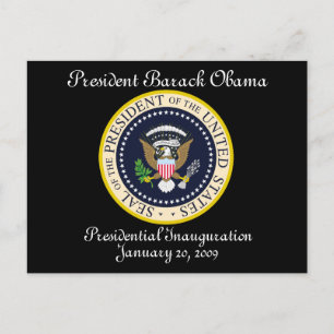 Gedenkfeier des PRÄSIDENTEN OBAMA Postkarte