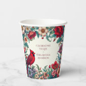 Gedenkfeier des Roten Kardinals zur Beerdigung des Pappbecher (Rückseite)