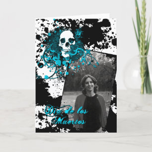 Gedenkfeier "dia de los muertos" dankeskarte