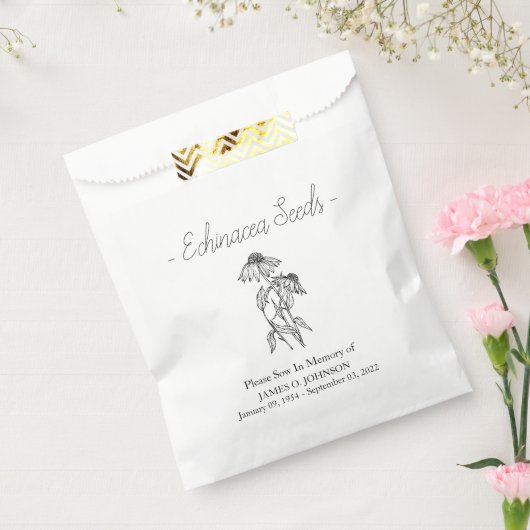 Gedenkfeier Echinacea Samenbeerdigung Geschenktütchen (Versiegelt)