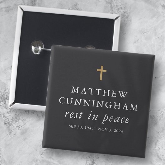 Gedenkfeier Erholung in Frieden Modernes, einfache Button