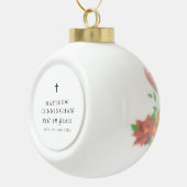 Gedenkfeier Erholung in Frieden Modernes, einfache Keramik Kugel-Ornament (Rechts)