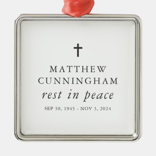 Gedenkfeier Erholung in Frieden Modernes, einfache Ornament Aus Metall (Vorne)