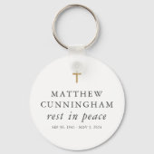 Gedenkfeier Erholung in Frieden Modernes, einfache Schlüsselanhänger (Vorderseite)