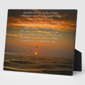 Gedenkfeier Erinnerung an das Meer Fotoplatte (Seite)