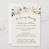 Gedenkfeier | Eukalyptus Einladung (Vorderseite)