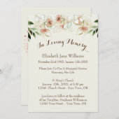 Gedenkfeier | Eukalyptus Einladung (Vorne/Hinten)