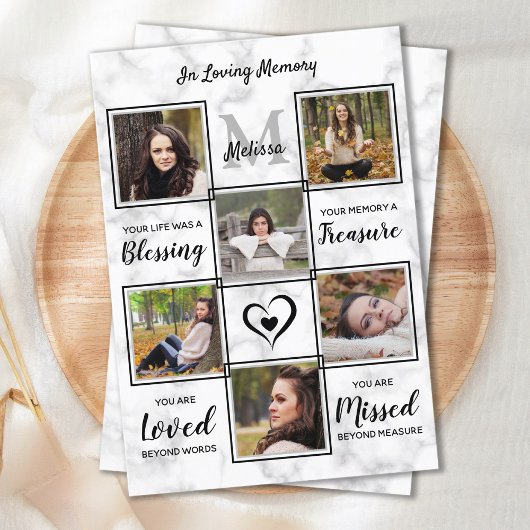 Gedenkfeier Foto Beileid Beerdigung Dankeskarte