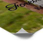 Gedenkfeier Foto Downloadbare Beerdigung Poster (Ecke)